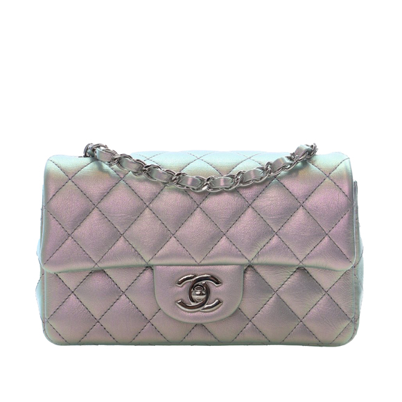 Chanel Handbags - Pre-Loved Chanel Mini Rectangular Classic Iridescent Calfskin Single Flap